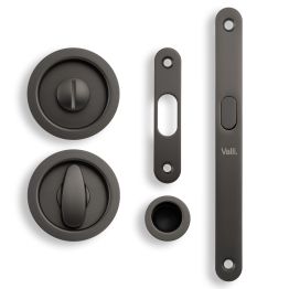 Valli Radius Sliding Door Set - Dark Bronze PVD