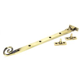 Aged Brass 12" Monkeytail Stay