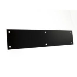 Atlantic Finger Plate Pre drilled with screws 350mm x 75mm - Matt Black