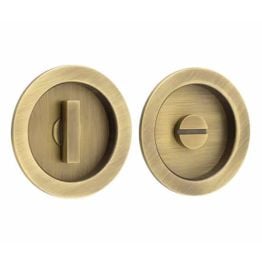 Burlington Circular Turn & Release Antique Brass - By Frelan Hardware - BUR216AB