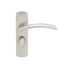 Serozzetta Tres Lever On Wc Backplate - Satin Chrome