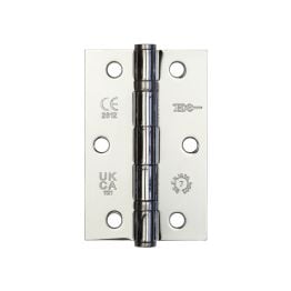 Jedo Steel Ball Bearing Hinges 89x58mm 89x58x2mm Polished Chrome - By Frelan Hardware - J8501PC
