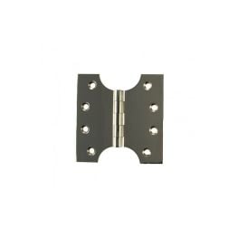 Atlantic (Solid Brass) Parliament Hinges 4" x 2" x 4mm - Polished Nickel (Pair)