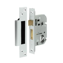 Jedo Oval Profile Sashlocks 65mm Satin Chrome - By Frelan Hardware - JL1052SC