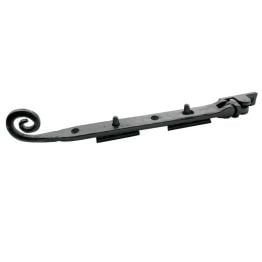 Antique Range Curly Tail Casement Stays 200mm Black - By Frelan Hardware - JAB20A