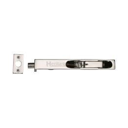 Heritage Brass Door Bolt Flush Fitting 8" x .3/4" Polished Nickel finish