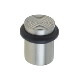 Burlington Reeded Door Stops Satin Nickel - By Frelan Hardware - BUR963SN