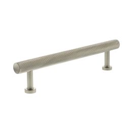 Millhouse Brass Paddington Spiral T-Bar Cabinet Pull Handle 128mm - Satin Nickel