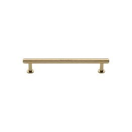 Heritage Brass Cabinet Pull Knurled Design with 16mm Rose 96mm CTC Polished Brass finish
