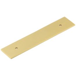 Hoxton Fanshaw Backplates for Cabinet Handles 140x30mm Satin Brass - By Frelan Hardware - HOX5050SB