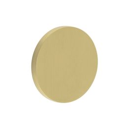 CR-N10 Satin Brass Blank Round Rose Escutcheon Cover - By Frelan Hardware - CR-N10SB