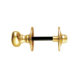 Oval Thumb Turn With Coin Release  - Polished Brass