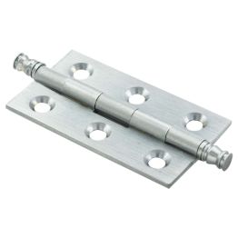 Finial Cabinet Hinge - Satin Chrome