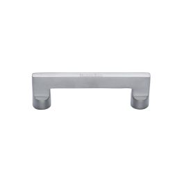 Heritage Brass Cabinet Pull Apollo Design 96mm CTC Satin Chrome Finish