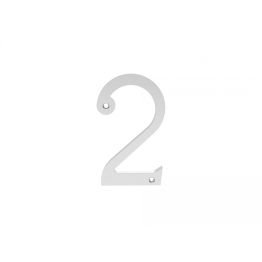 Numerals (0-9) Number 2 - Satin Chrome