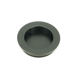Matt Black 60mm Plain Round Pull