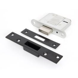 Black 3" BS 5 Lever Deadlock