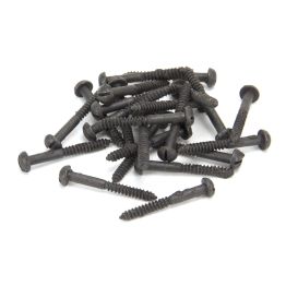 Beeswax 10 x 1 1/2" Round Head Screws (25)