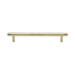 Heritage Brass Cabinet Pull Contour Design 160mm CTC Polished Brass finish