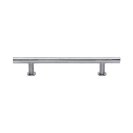 Heritage Brass Cabinet Pull T-Bar Design with 16mm Rose 160mm CTC Satin Chrome Finish