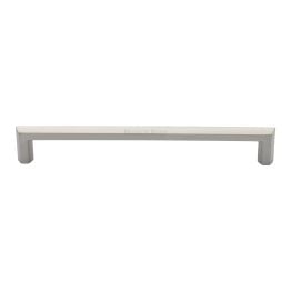 Heritage Brass Cabinet Pull Hex Profile Design 203mm CTC Satin Nickel Finish