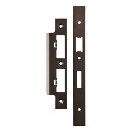 Din Sash Bathroom Forend & Strike Pack - Matt Bronze
