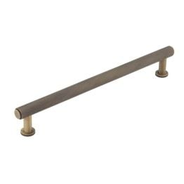 Burlington Piccadilly Knurled Cabinet Handles 224mm Antique Brass - By Frelan Hardware - BUR412AB