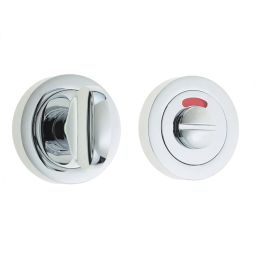 Jedo Designer Turns & Releases 50mm Round Rose with Indicator 50x10mm Polished Chrome - By Frelan Hardware - JV421PC