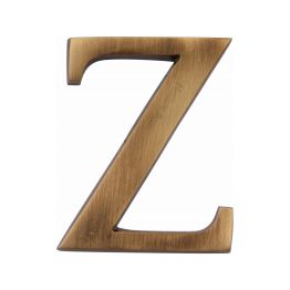 Heritage Brass Alphabet Z Pin Fix 51mm (2") Antique Brass Finish