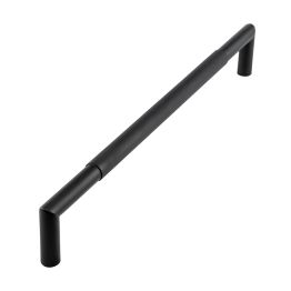 Nero Mitred Knurled Pull handles B/T Fixing 425x19mm Black - By Frelan Hardware - JMB8