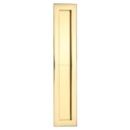 12" Flush Handle Polished Brass