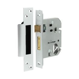 Jedo Oval Profile Sashlocks 76mm Satin Chrome - By Frelan Hardware - JL1053SC