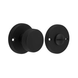 Burlington Westbourne Knurled Turn & Release Black - By Frelan Hardware - BUR180MB