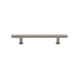 Heritage Brass Cabinet Pull T-Bar Design with 16mm Rose 128mm CTC Satin Nickel Finish