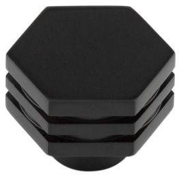 Nile Cupboard Knobs 30mm Black - By Frelan Hardware - HOX330MB