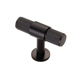 Knurled T-Bar Knob - Matt Black