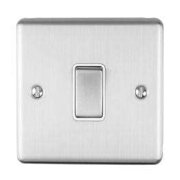 Eurolite Enhance Decorative Intermediate Switch Satin Stainless Steel