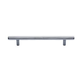 Heritage Brass Cabinet Pull Bar Design 160mm CTC Polished Chrome Finish