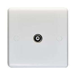 Eurolite Enhance White Plastic TV Socket White