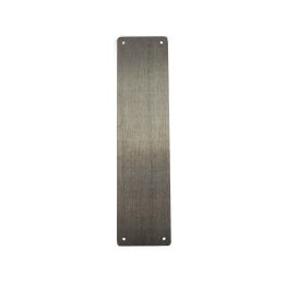 Atlantic Finger Plate Pre drilled with screws 300mm x 75mm - Satin Stainless Steel