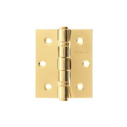 Atlantic Ball Bearing Hinges 3" x 2.5" x 2.5mm - Polished Brass (Pair)