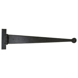 Black 18" Penny End T Hinge (pair)