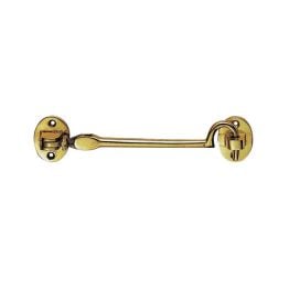Silent Pattern Cabin Hook - Polished Brass