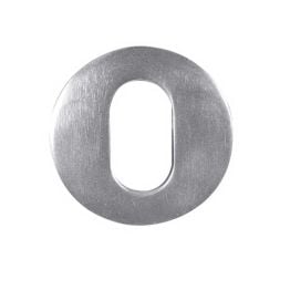 Oval Profile Escutcheon Satin Anodised Aluminium - By Frelan Hardware - J4647B