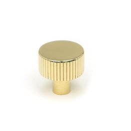 Polished Brass Judd Cabinet Knob - 25mm (No Rose)