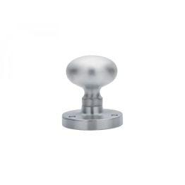 Mushroom Mortice Knob - Satin Chrome