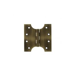 Atlantic (Solid Brass) Parliament Hinges 4" x 2" x 4mm - Matt Antique Brass (Pair)