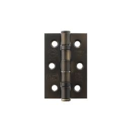 Atlantic CE Fire Rated Grade 7 Ball Bearing Hinges 3" x 2" x 2mm - Urban Dark Bronze (Pair)