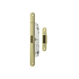AGB Polaris 2XT Magnetic Bathroom Lock 60mm backset - Polished Brass