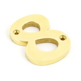 Polished Brass Numeral 8